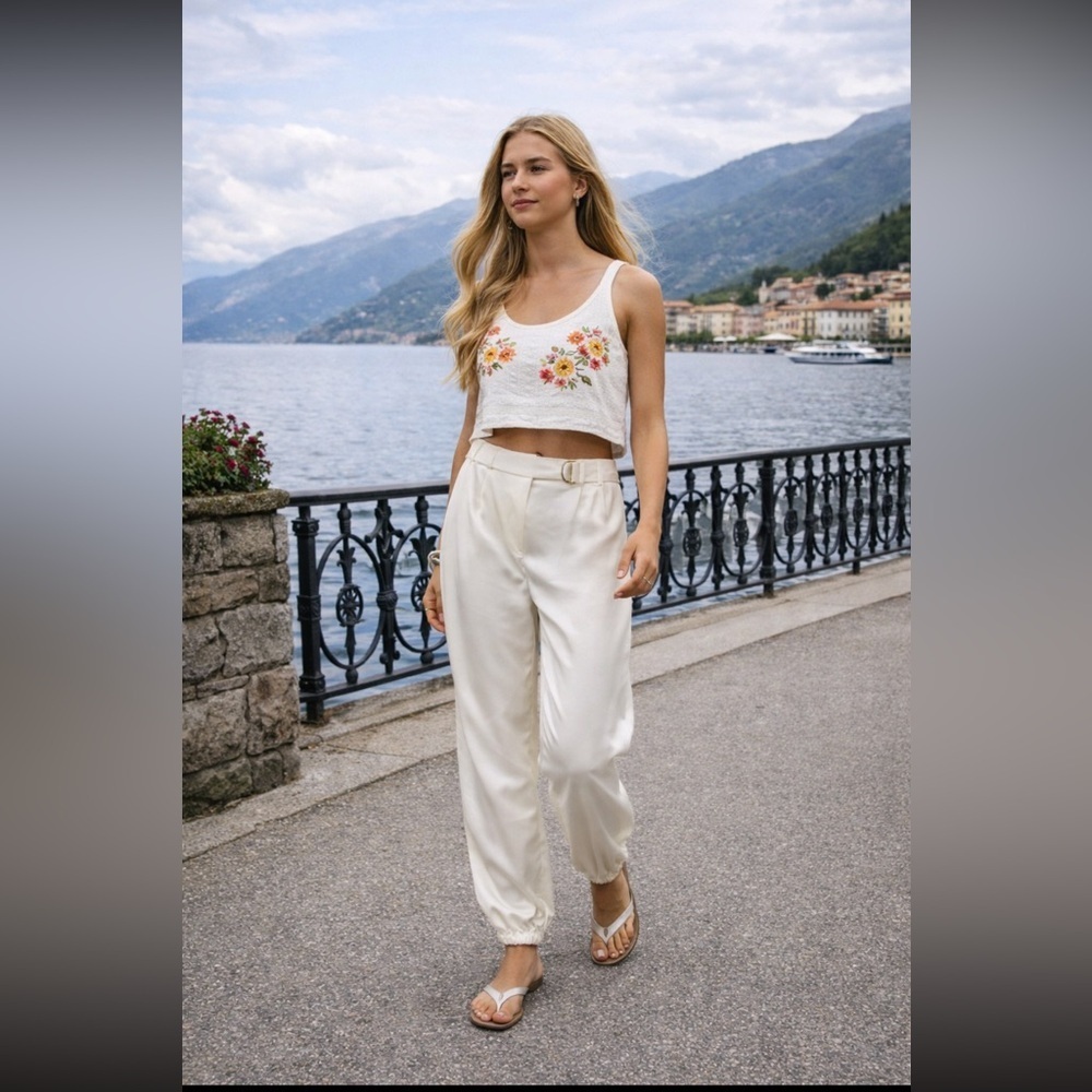 Anthropologie NWT MAEVE PARACHUTE PANTS size 2P.